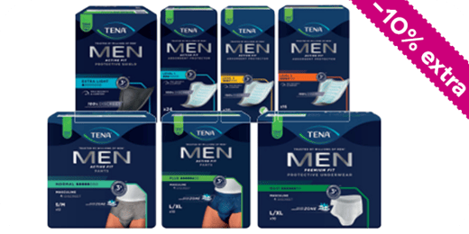 tena men korting groot